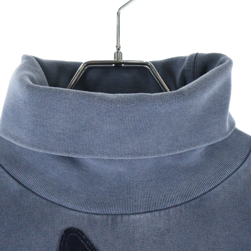 RAF SIMONS(ラフシモンズ) 04AW WAVES期 Patchwork Hi-Neck Sweat パッチワーク ハイネック スウェット サンプル グレー
