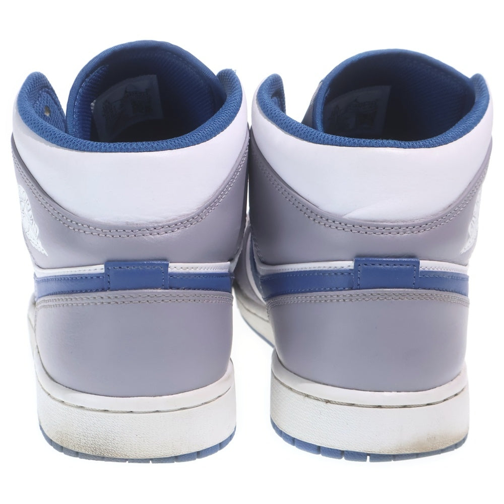 NIKE(ナイキ) AIR JORDAN 1 MID TRUE BLUE DQ8426-014 エアジョーダン1 ミッド トゥルーブルー ミッドカットスニーカー シューズ グレー/ブルー US10.5/28.5cm