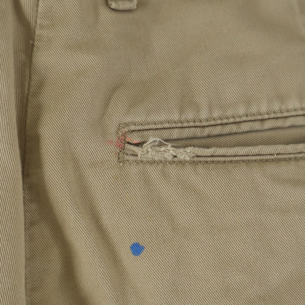 KAPITAL(キャピタル) Painter Pants ペインターパンツ コットン ペイント ボタンフライ ベージュ K1504LP24