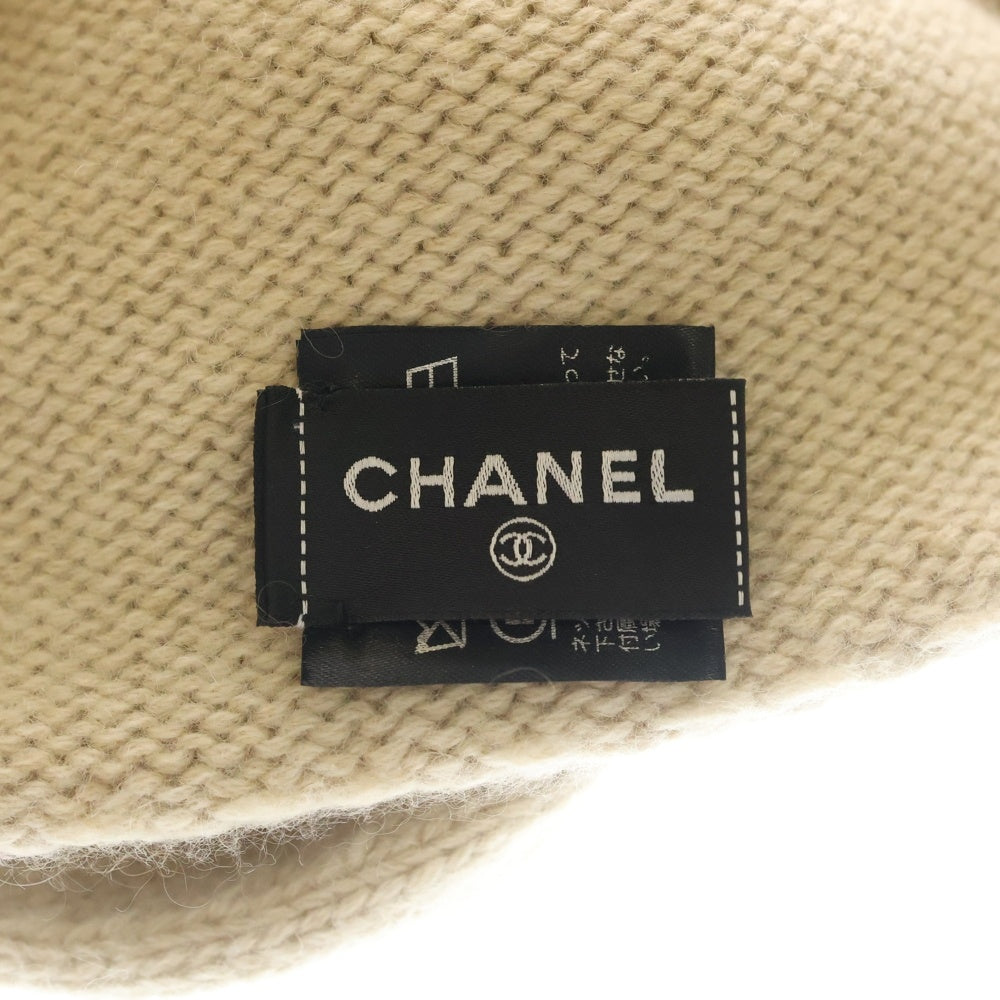 CHANEL(シャネル) 23AW ココマーク カシミア シルク ニット帽 ビーニー ベージュ レディース