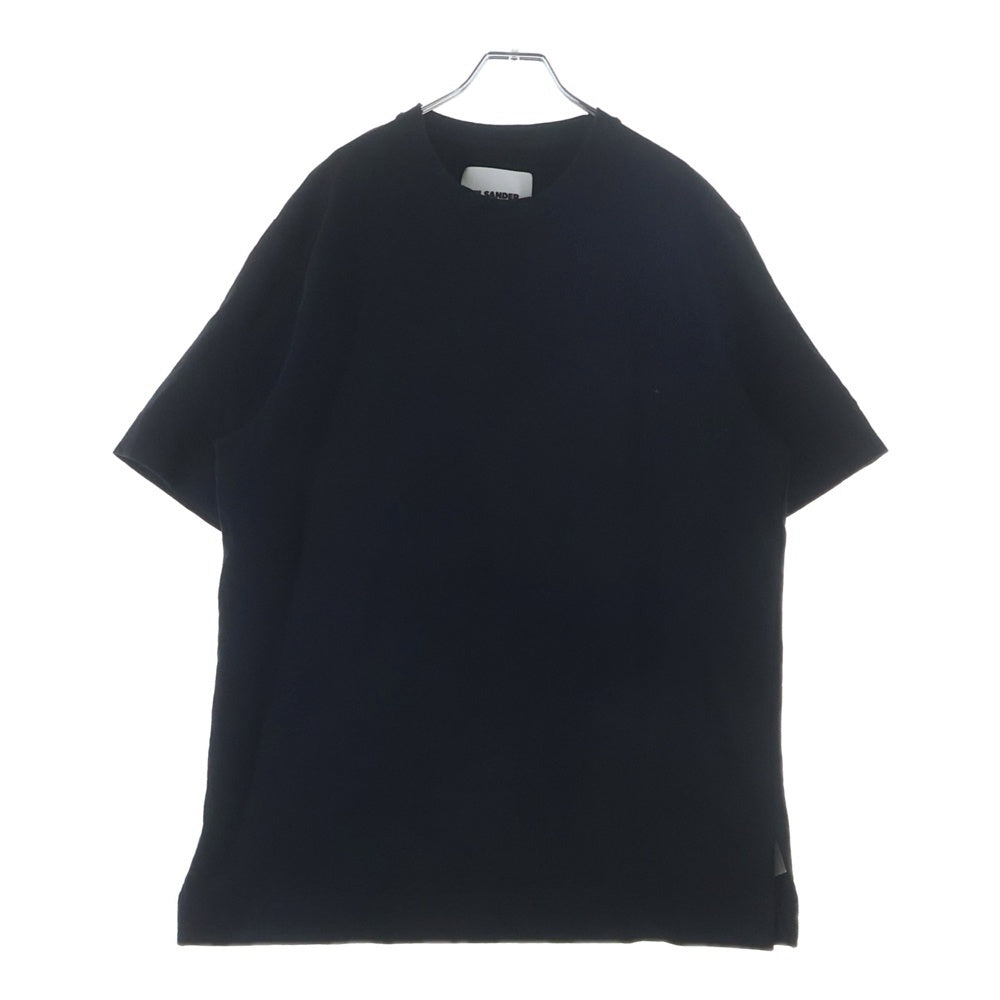 JIL SANDER(ジルサンダー) 24SS OVERSIZE オーバーサイズ ストレッチ 半袖Tシャツ カットソー ブラック