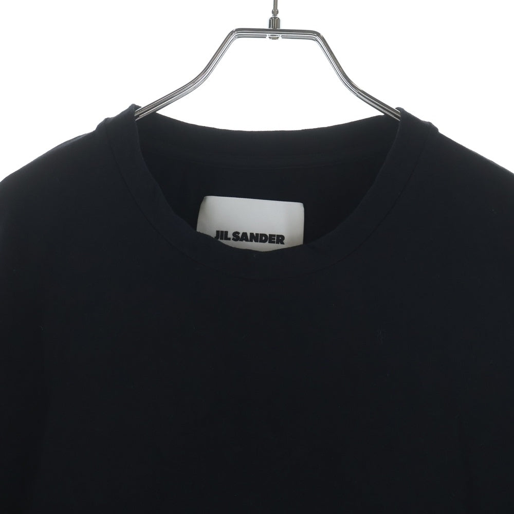 JIL SANDER(ジルサンダー) 24SS OVERSIZE オーバーサイズ ストレッチ 半袖Tシャツ カットソー ブラック