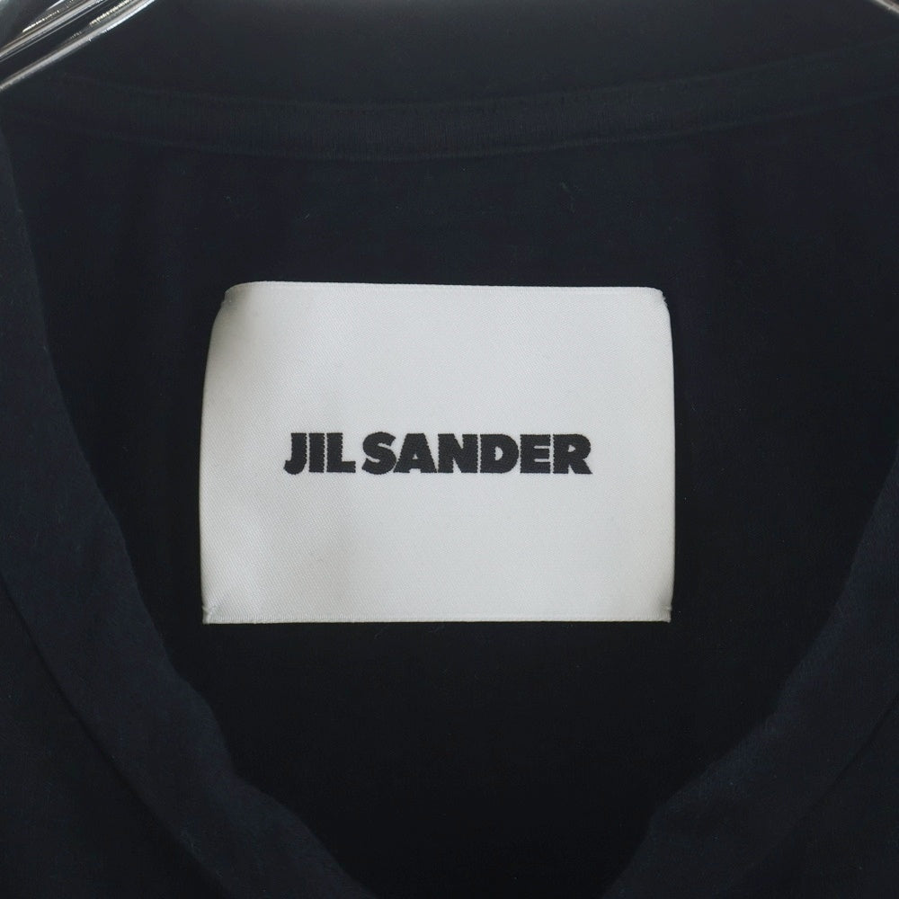 JIL SANDER(ジルサンダー) 24SS OVERSIZE オーバーサイズ ストレッチ 半袖Tシャツ カットソー ブラック