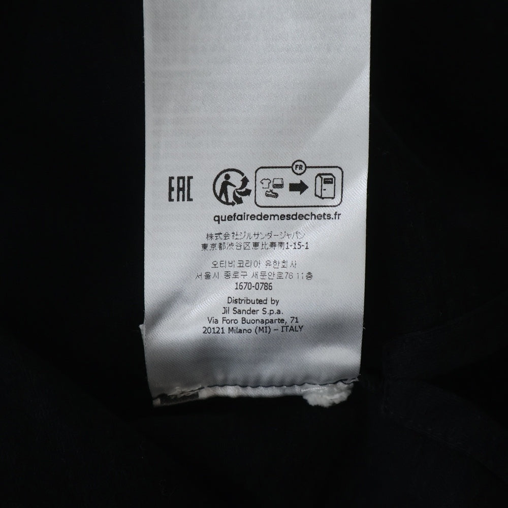 JIL SANDER(ジルサンダー) 24SS OVERSIZE オーバーサイズ ストレッチ 半袖Tシャツ カットソー ブラック