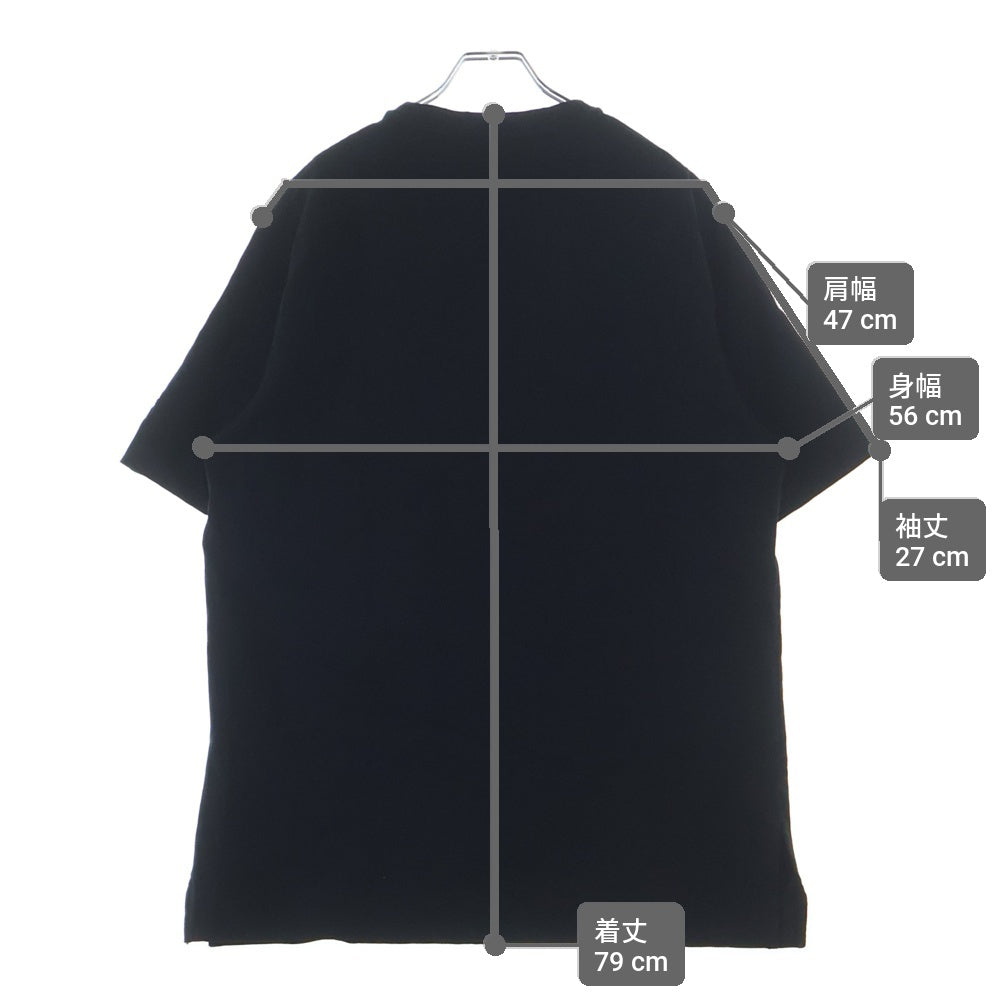 JIL SANDER(ジルサンダー) 24SS OVERSIZE オーバーサイズ ストレッチ 半袖Tシャツ カットソー ブラック