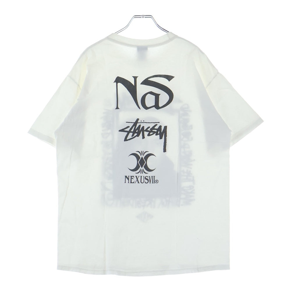 STUSSY(ステューシー) 00s NEXUSVII×NAS×ネクサス×ナズ コラボ 半袖Tシャツ カットソー ホワイト