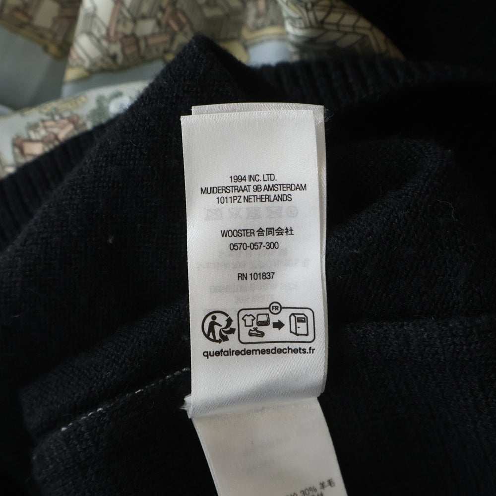 SUPREME(シュプリーム) 23AW SILK MAP CARDIGAN シルク マップ カーディガン 長袖 ブラック/ブルー