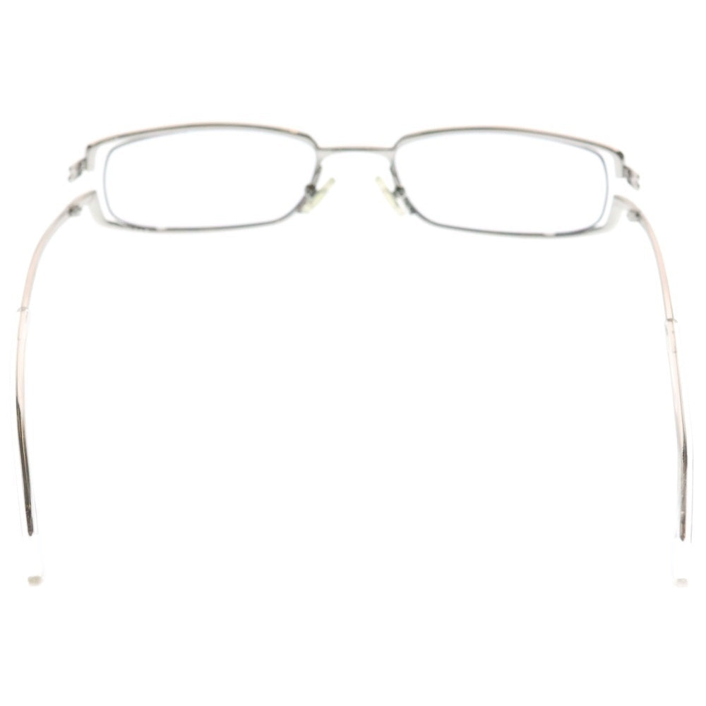 GENTLE MONSTER(ジェントルモンスター) 2025 Optical シルバー メタル フレーム クリア レンズ スクエア シェイプ シルバー