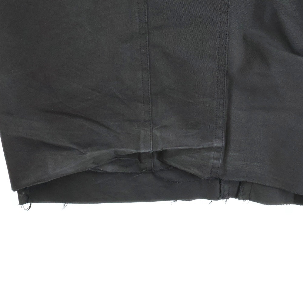 cmmawear(コマウェア) THIA CARGO TROUSERS 切り替え ワイドカーゴパンツ ブラウン/ブラック