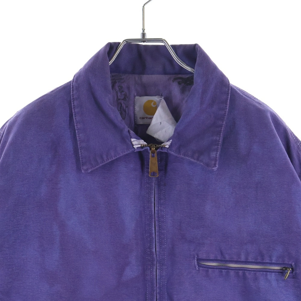 CARHARTT(カーハート) 90s VINTAGE Detroit Jacket ヴィンテージ デトロイト ジャケット 裏地プリント パープル