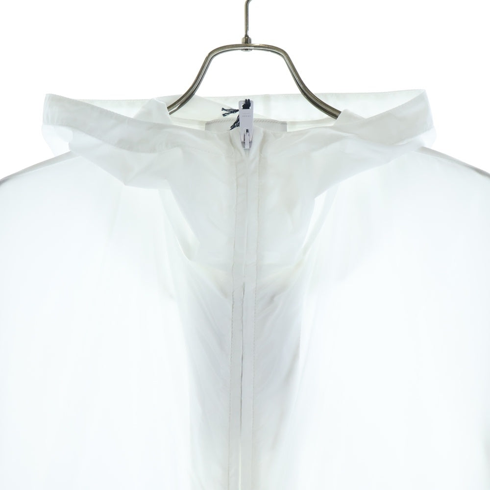 PRADA(プラダ) RE-NYLON リナイロン トライアングルロゴプレート フーデッドナイロンジャケット ジップアップブルゾン ホワイト SGC835