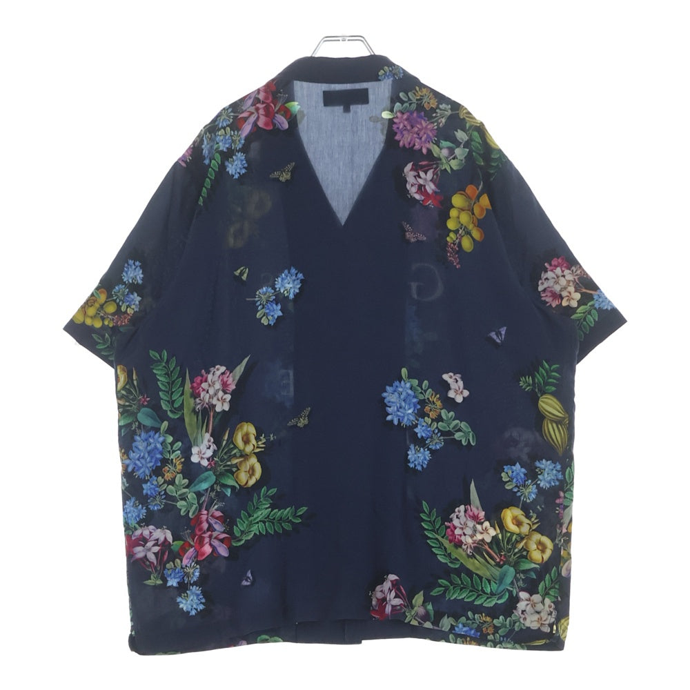 KITH(キス) ×NYBG Gardens Of The Mind Thompson Shirt ニューヨークボタニカルガーデン トンプソンシャツ 半袖シャツ ネイビー 24-051-060-0009-1-0