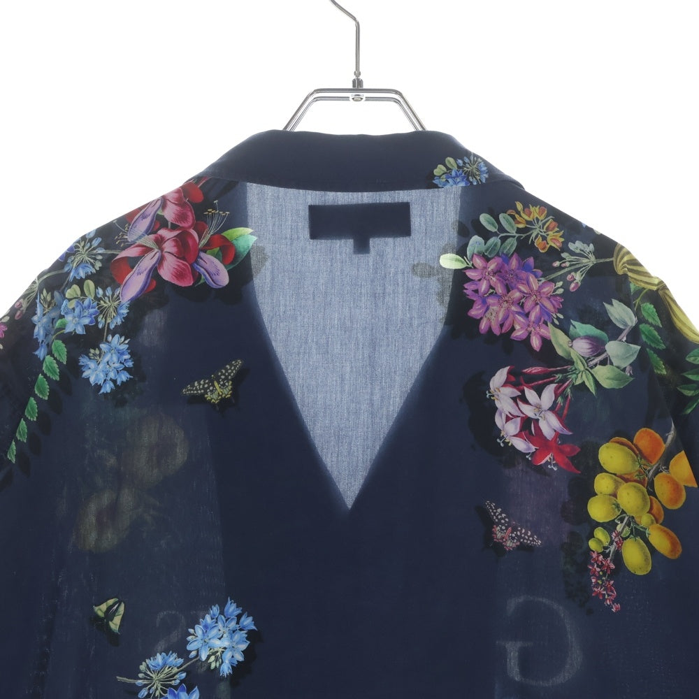 KITH(キス) ×NYBG Gardens Of The Mind Thompson Shirt ニューヨークボタニカルガーデン トンプソンシャツ 半袖シャツ ネイビー 24-051-060-0009-1-0