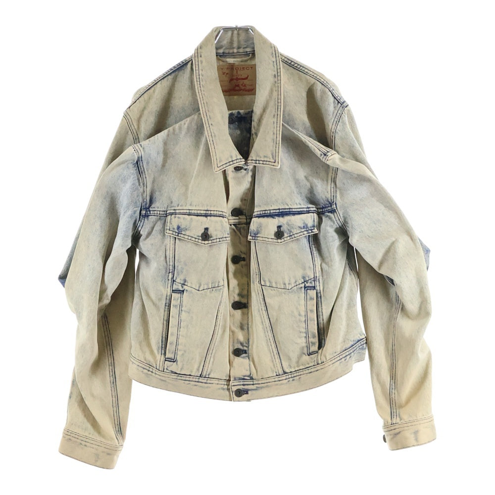 Y/PROJECT(ワイプロジェクト) 18AW double denim jacket ドッキング ダブルフロントデニムジャケット インディゴ
