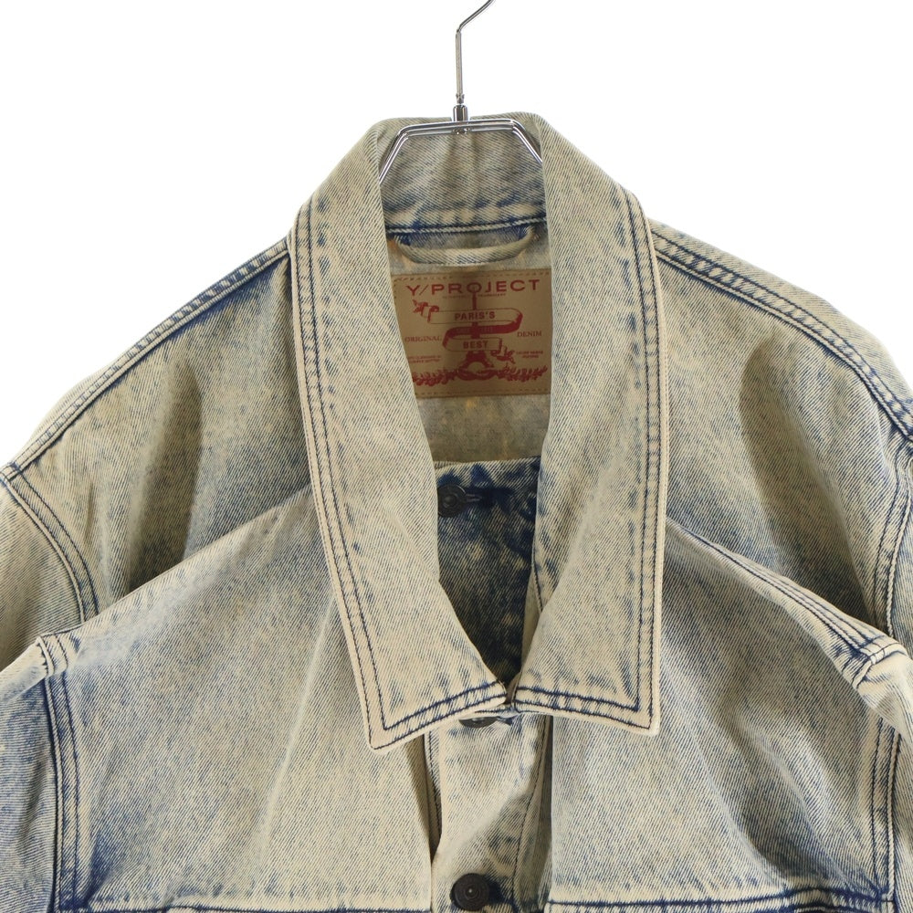 Y/PROJECT(ワイプロジェクト) 18AW double denim jacket ドッキング ダブルフロントデニムジャケット インディゴ