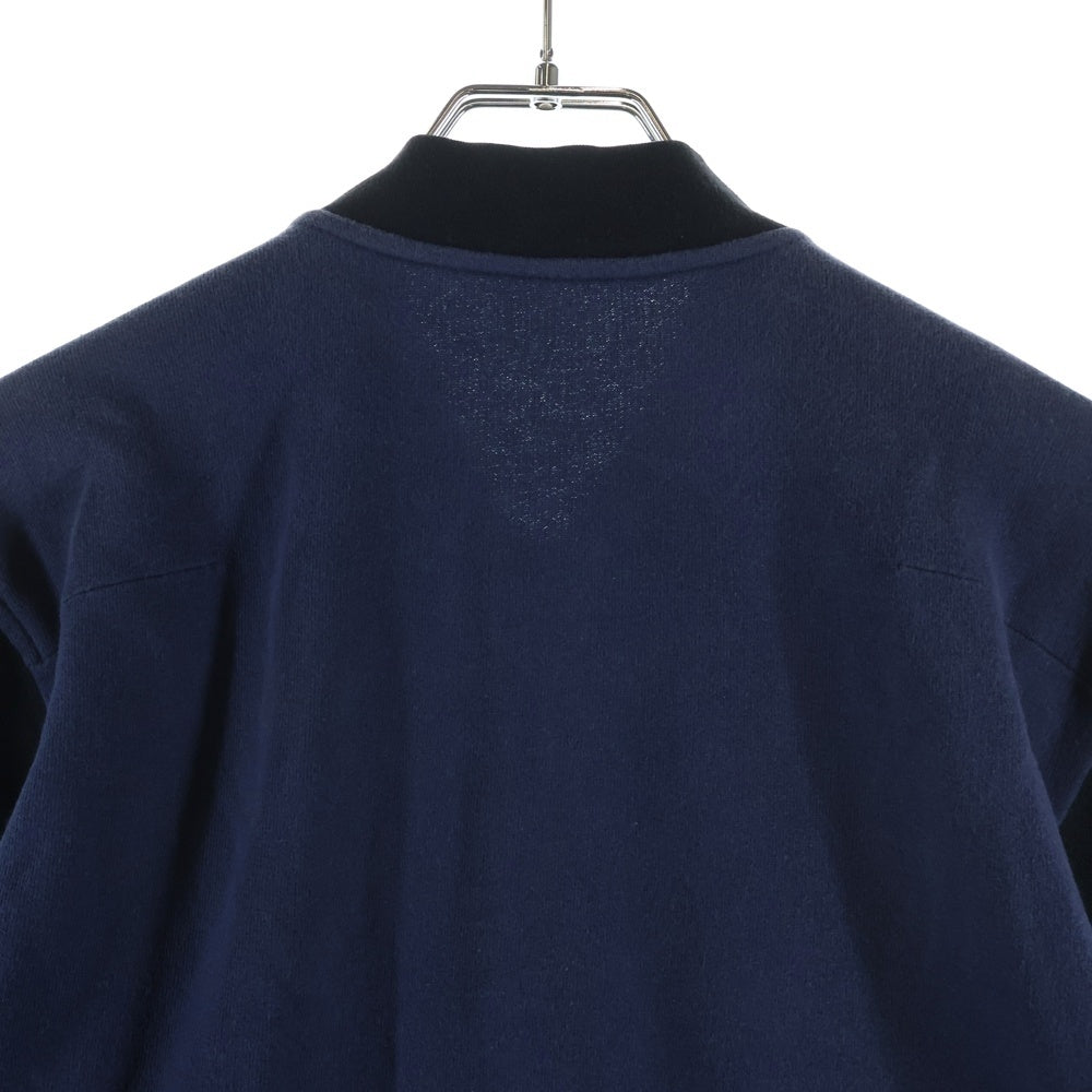 Dior HOMME(ディオールオム) 13SS Bomber Varsity Jacket ボンバー スタジャン ブラック/ブルー 363J210Z0333