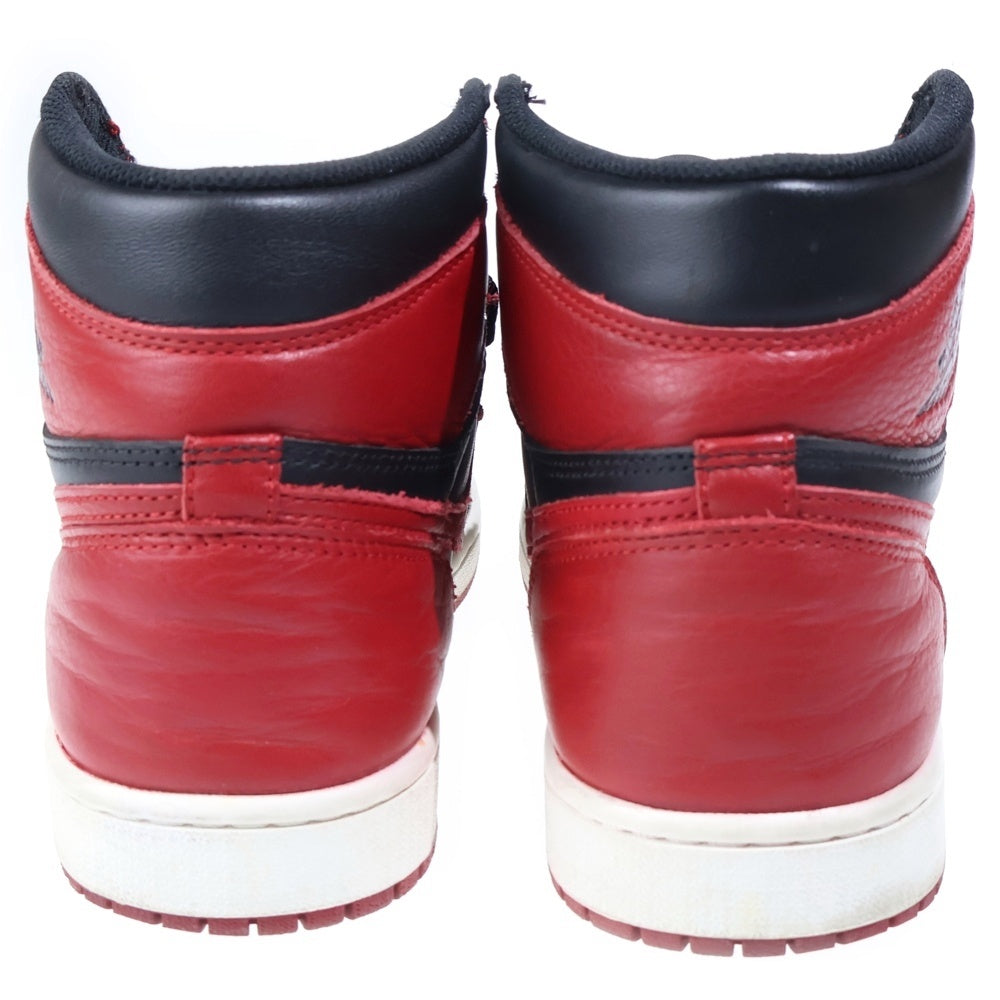 NIKE(ナイキ) AIR JORDAN 1 RETRO HIGH OG BANNED BRED エアジョーダン1ブレッド ハイカットスニーカー US10 555088-001