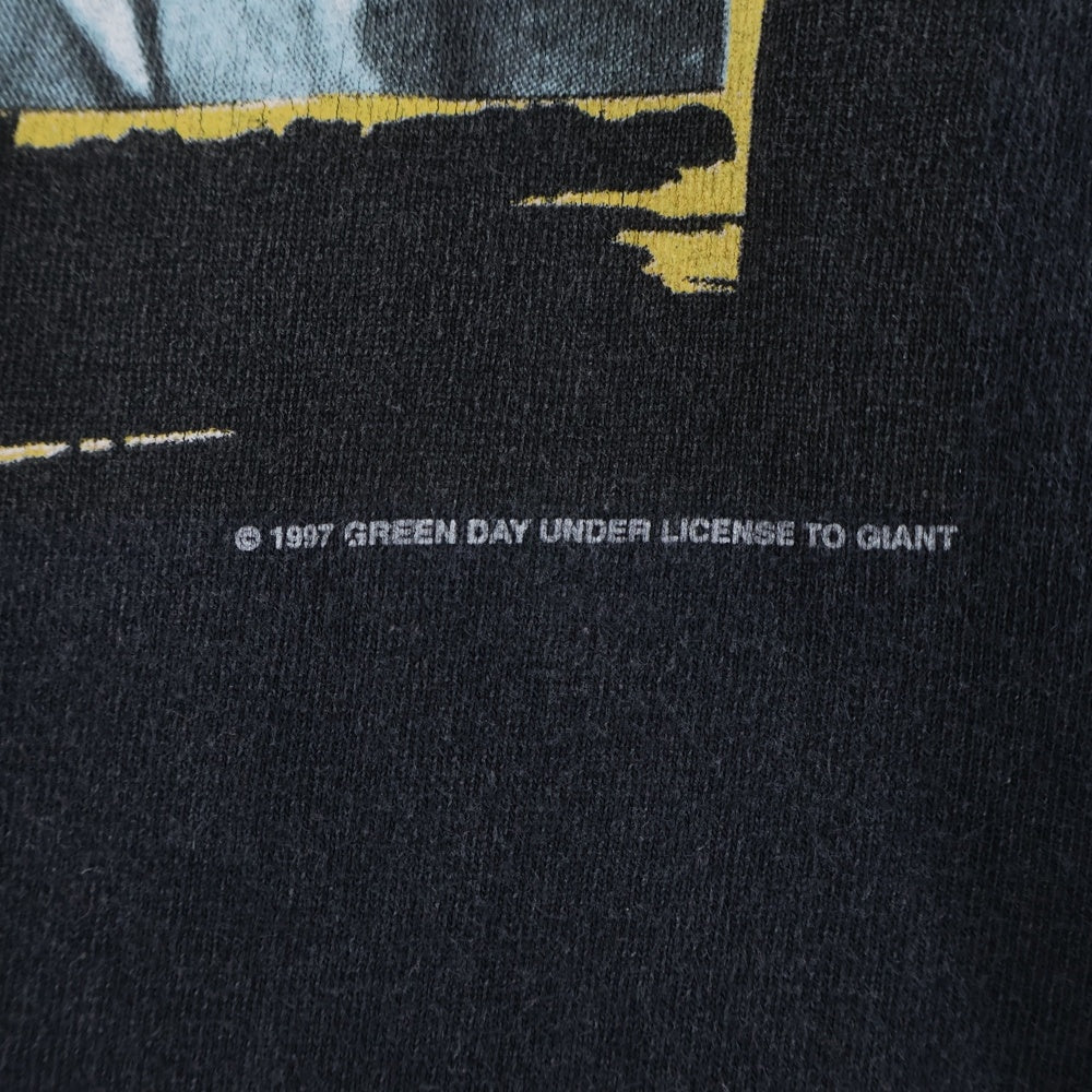VINTAGE(ヴィンテージ) 90s GREEN DAY NIMROD グリーンデイ 両面プリント 半袖Tシャツ カットソー ブラック