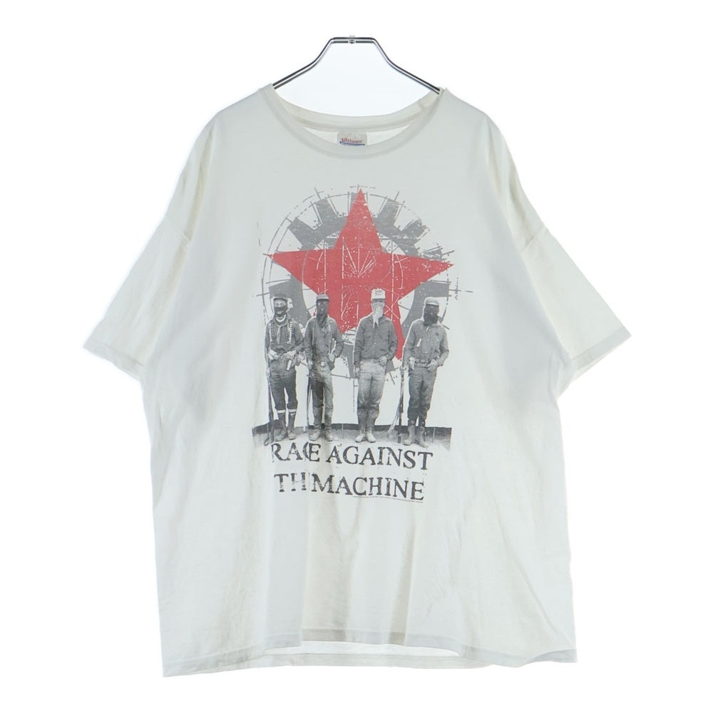 VINTAGE(ヴィンテージ) 00s RAGE AGAINST THE MACHINE レイジアゲインストザマシーン 半袖プリントTシャツ カットソー ホワイト