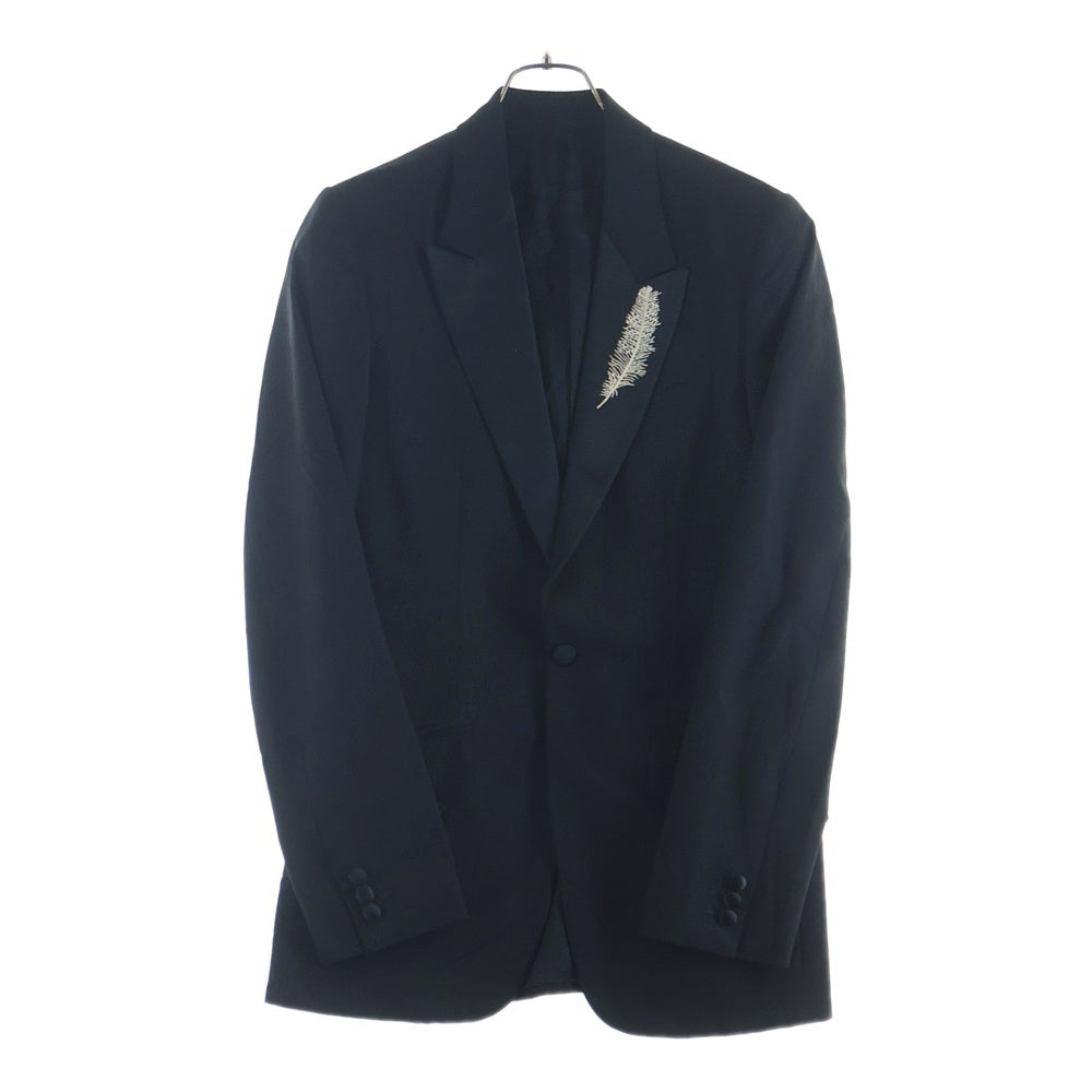 Alexander McQueen(アレキサンダーマックイーン) 06AW FEATHER JACKET フェザー刺繍 テーラードジャケット ブラック 712019-05-03