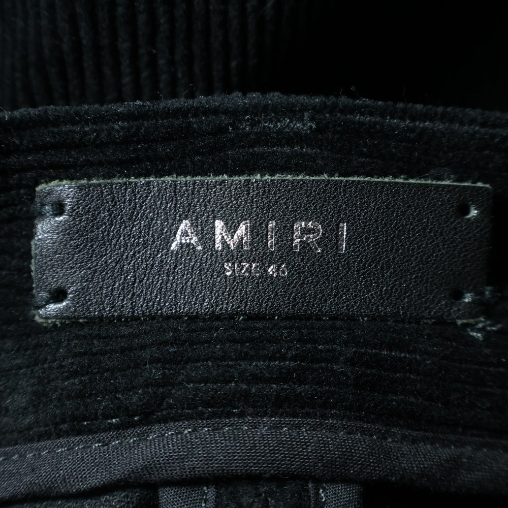 AMIRI(アミリ) MA CARGO PANTS SRPS24MAW033SMRCBL11 コーデュロイ MAロゴ ワイドカーゴパンツ ブラック