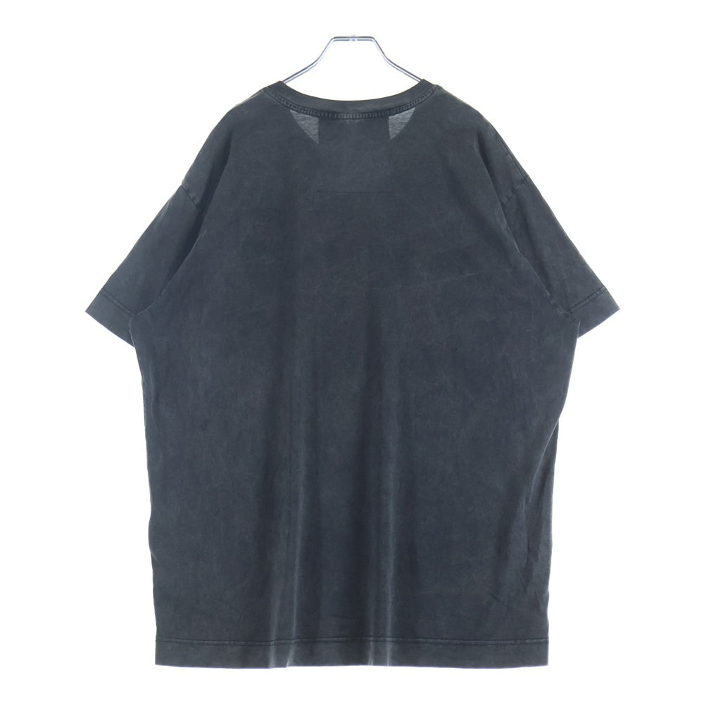 GIVENCHY(ジバンシィ) 22AW OVERLAPPED OVERSIZED FIT TEE BM716N3Y7X オーバーラップ 刺繍 半袖Tシャツ ダークグレー