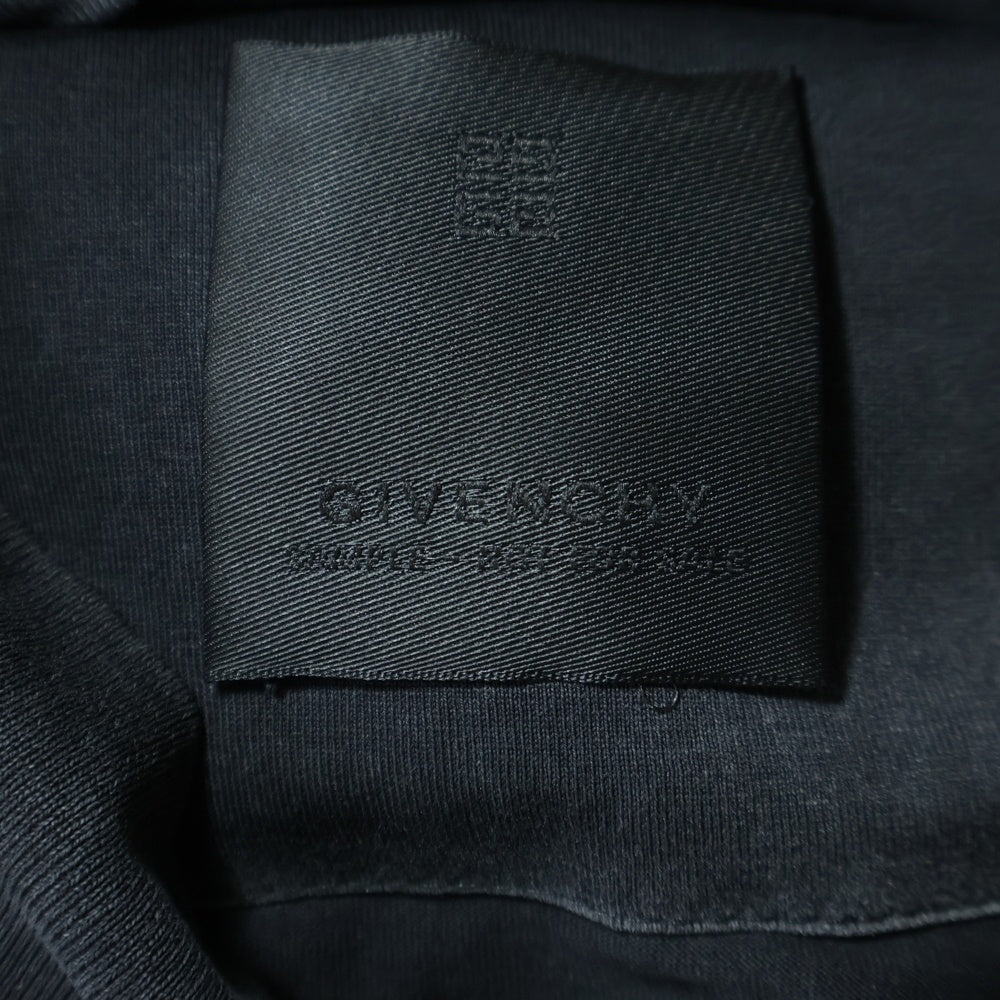 GIVENCHY(ジバンシィ) 22AW OVERLAPPED OVERSIZED FIT LAYERED HOODIE BMJ0J83Y8U オーバーラップ 刺繍 レイヤードフーディ パーカー ダークグレー