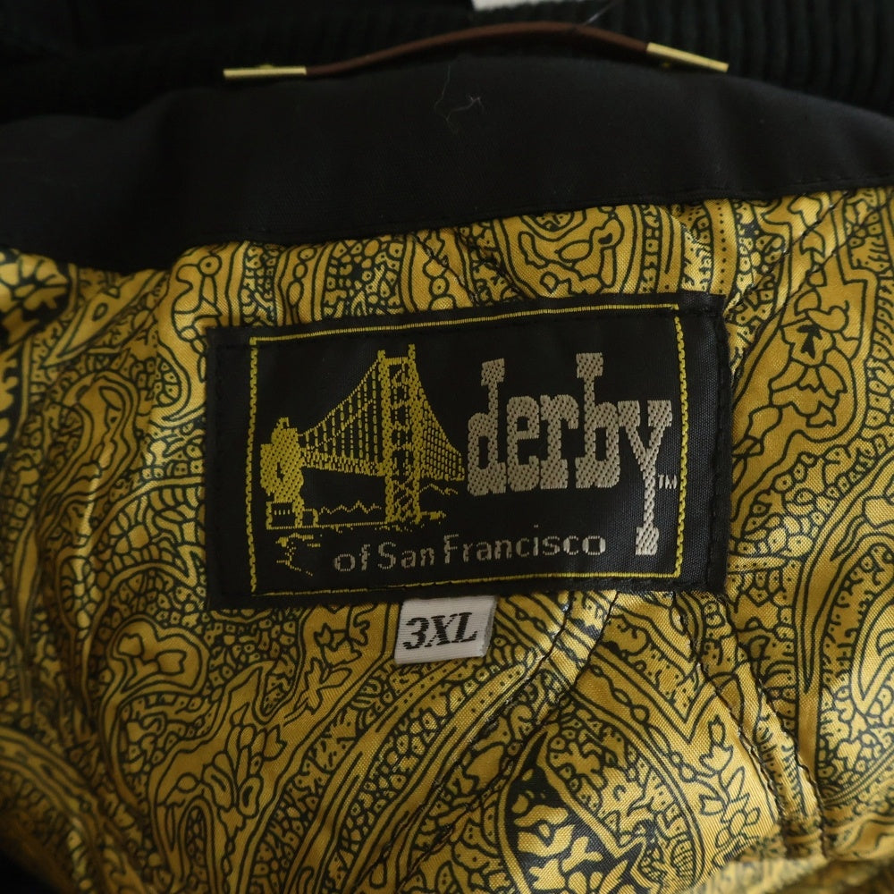 DERBY OF SANFRANCISCO(ダービーオブサンフランシスコ) CLASSIC DERBY JACKET クラシック ダービージャケット ポリエステル コットン ブラック STYLE300