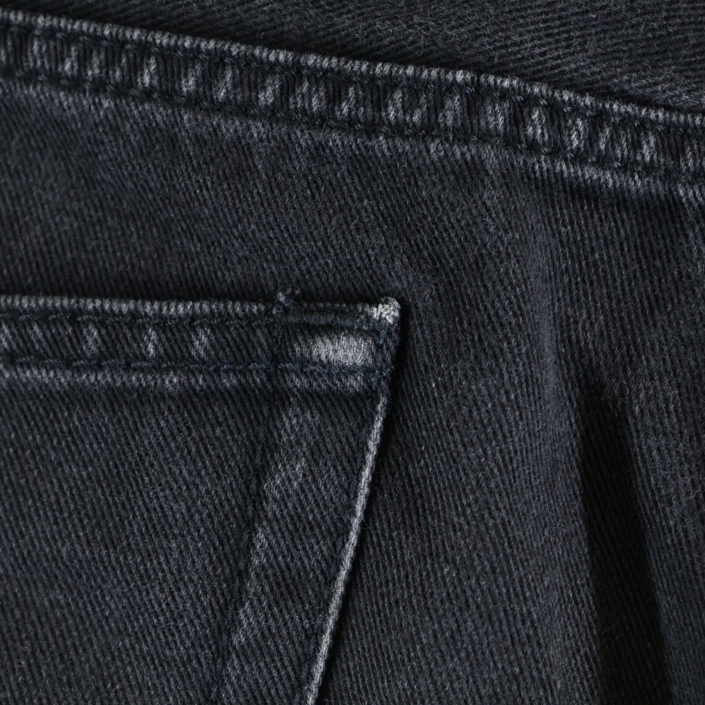 GIORGIO ARMANI(ジョルジオアルマーニ) Denim Pants ストレート デニムパンツ ストレッチ ジーンズ イタリア製 ブラック SSJ50S SS8BS