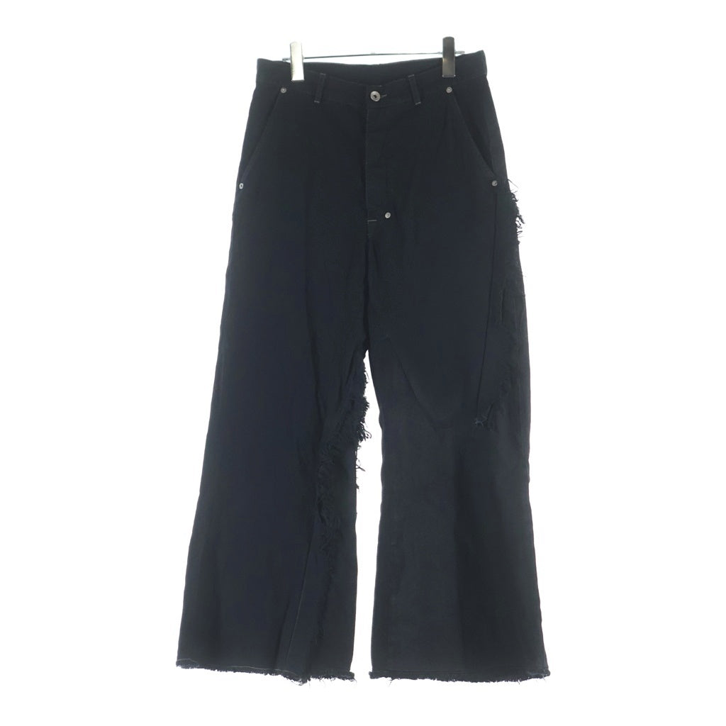 Rick Owens(リックオウエンス) JORIS TROUSER ドッキングフレアデニムパンツ ブラック RR02E1308-BBCL