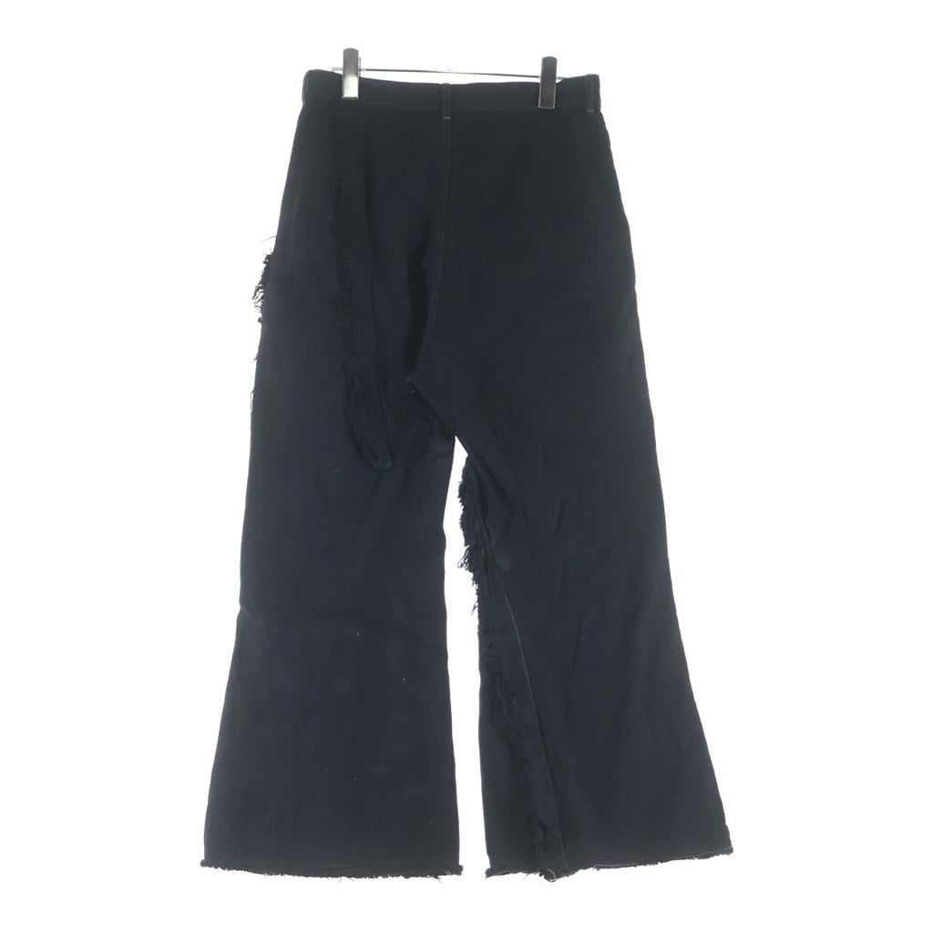 Rick Owens(リックオウエンス) JORIS TROUSER ドッキングフレアデニムパンツ ブラック RR02E1308-BBCL