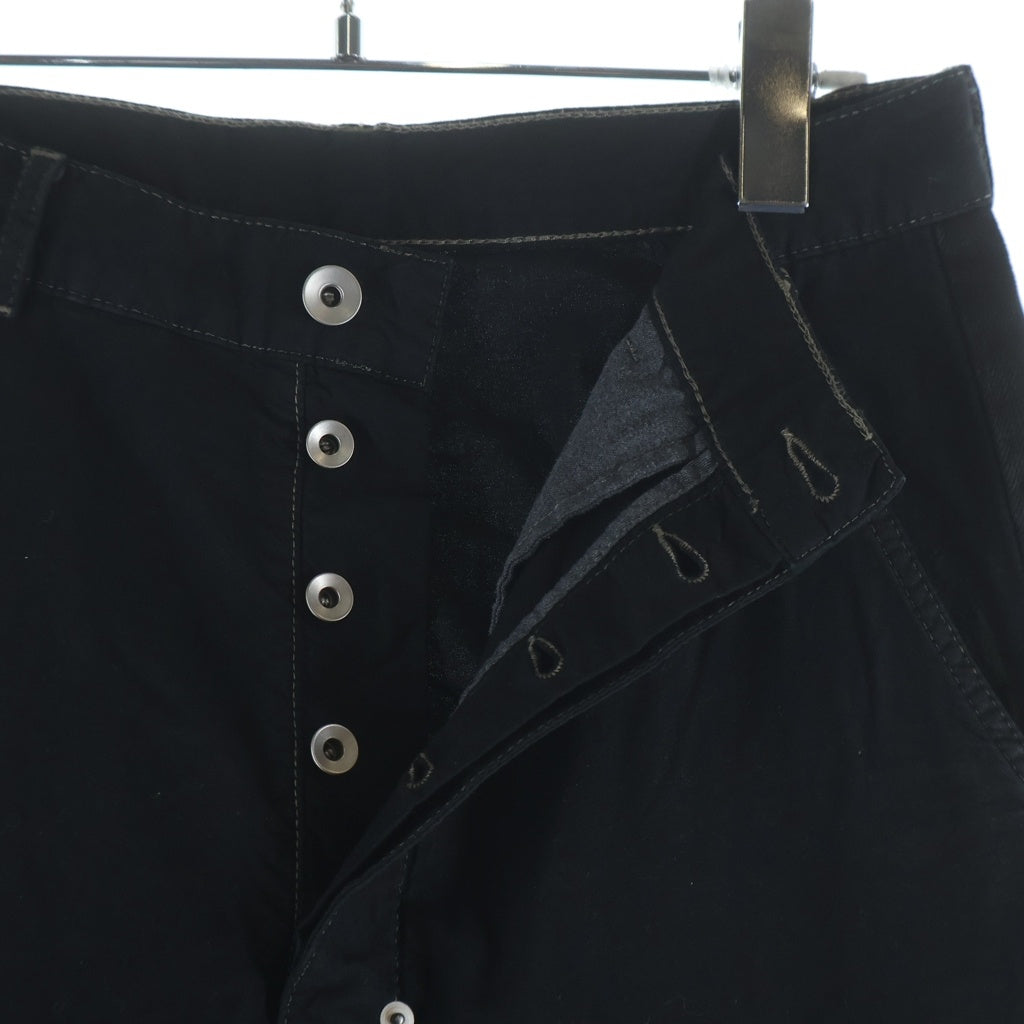 Rick Owens(リックオウエンス) JORIS TROUSER ドッキングフレアデニムパンツ ブラック RR02E1308-BBCL