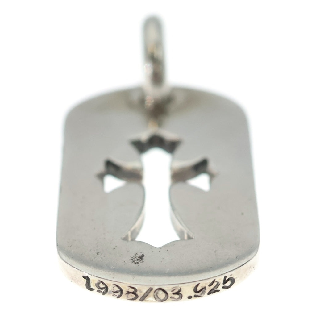 CHROME HEARTS(クロムハーツ) D TAG SML CO CRS カットアウトクロスドッグタグ スモール ペンダントトップ シルバー BCA242