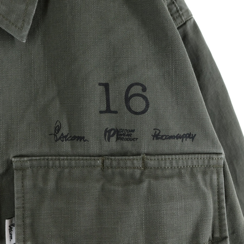 NO BRAND(ノーブランド) tivoLi surf shop WN'W SHIRTS 2 チボリサーフショップ ワークシャツジャケット ミリタリージャケット カーキ