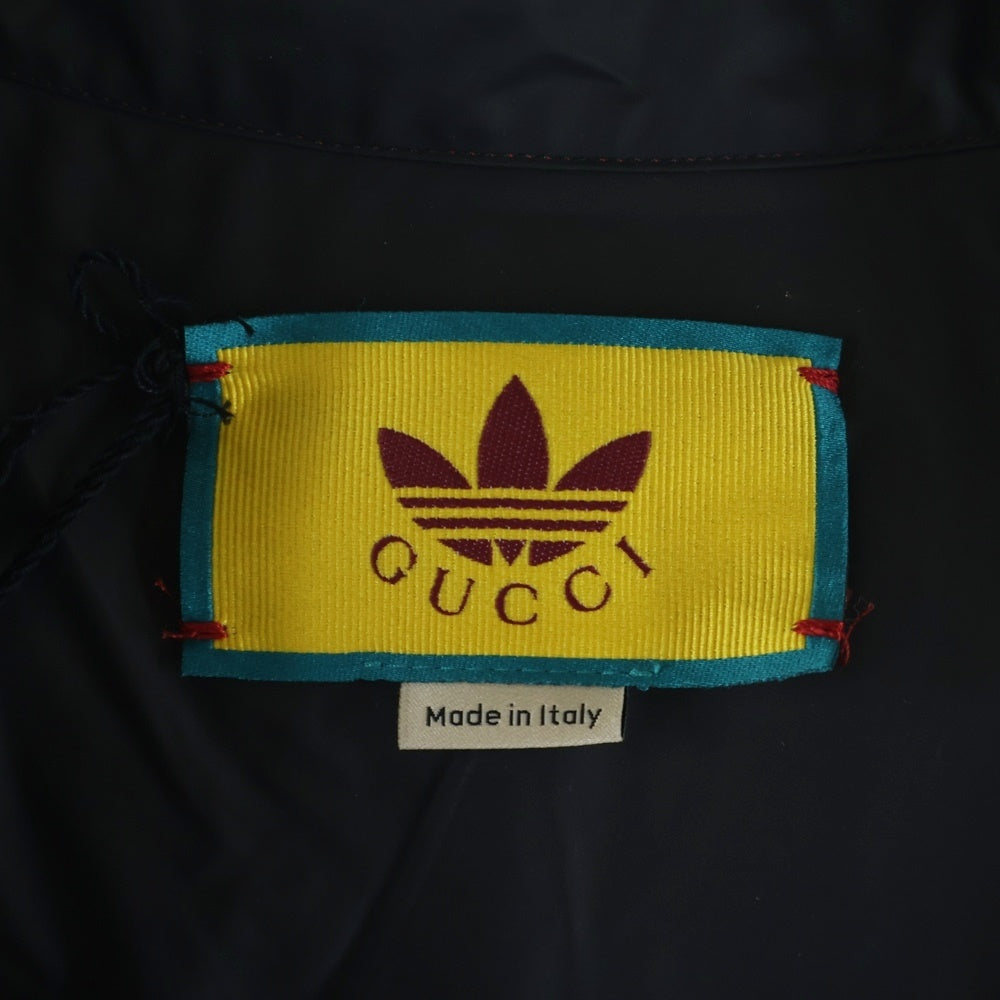 GUCCI(グッチ) ×ADIDAS バッファローチェック ナイロン ケープコート アディダス ブラック/レッド 716270 4GAEJ