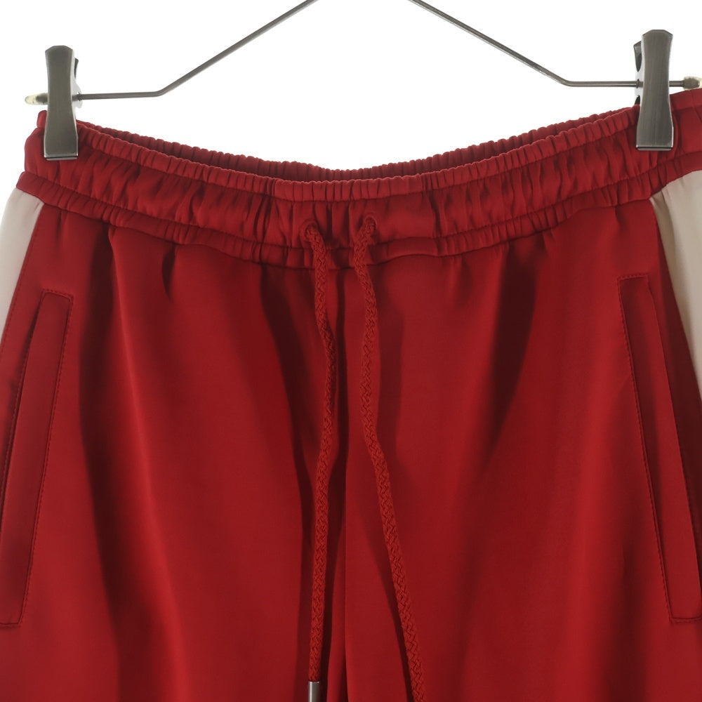 GUCCI(グッチ) Neoprene Track Webbed Pant 715190 XJETH サイドロゴ トラックパンツ レッド