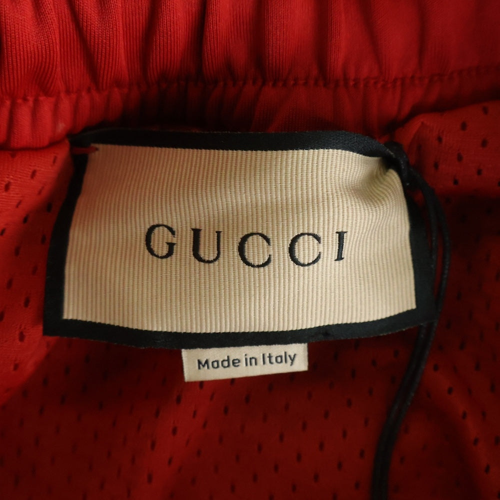 GUCCI(グッチ) Neoprene Track Webbed Pant 715190 XJETH サイドロゴ トラックパンツ レッド