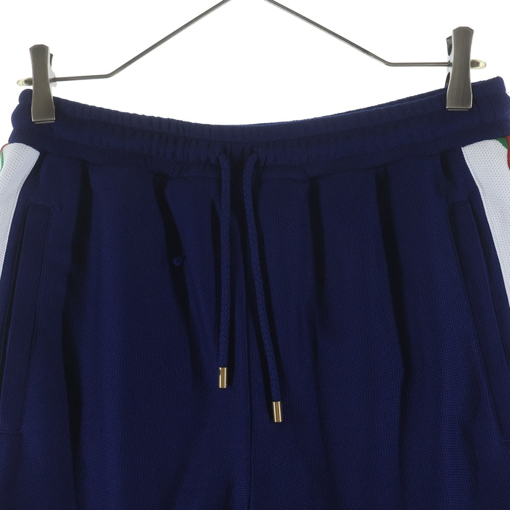 GUCCI(グッチ) SIDELINE SHORT PANTS 692126 XJD7N サイドライン ショートパンツ ハーフパンツ メッシュ ネイビー