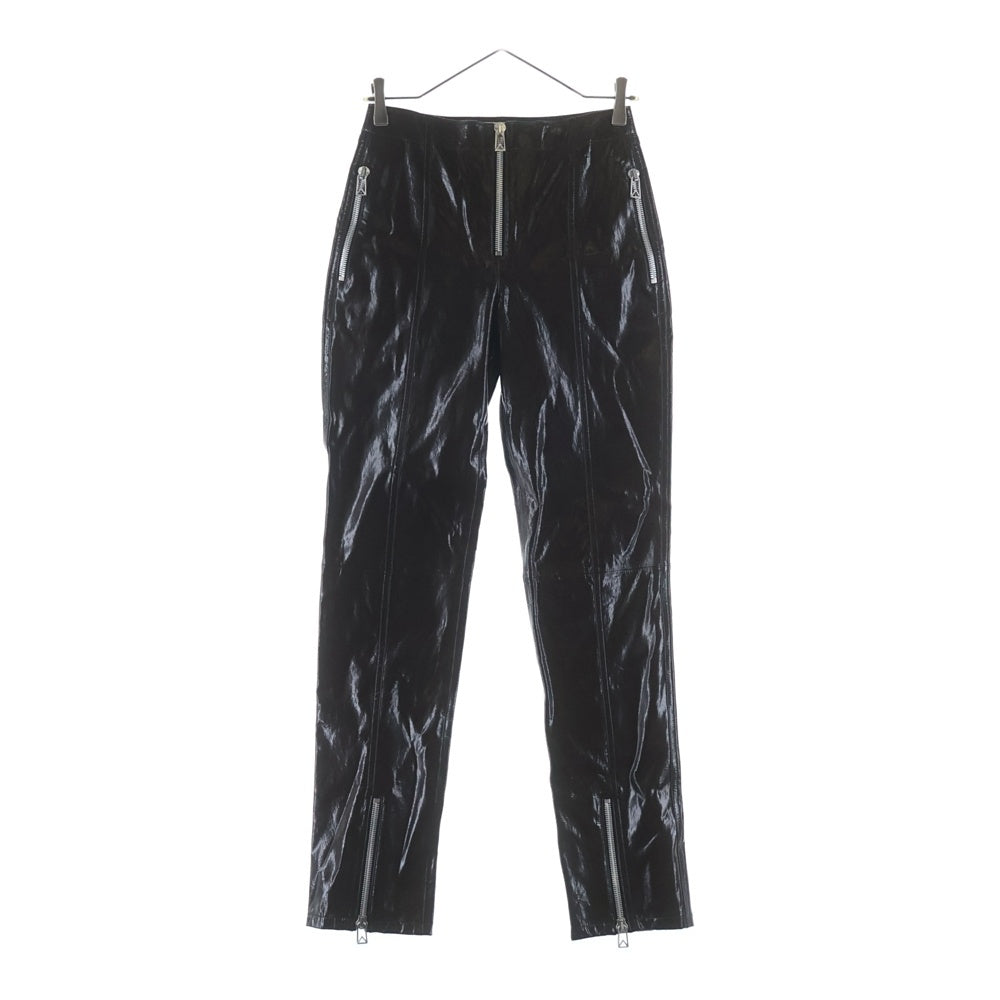 BOTTEGA VENETA(ボッテガヴェネタ) ZIPPED TROUSORES 683490 V1D20 ラムスキン ジップディティールパンツ レディース ブラウン