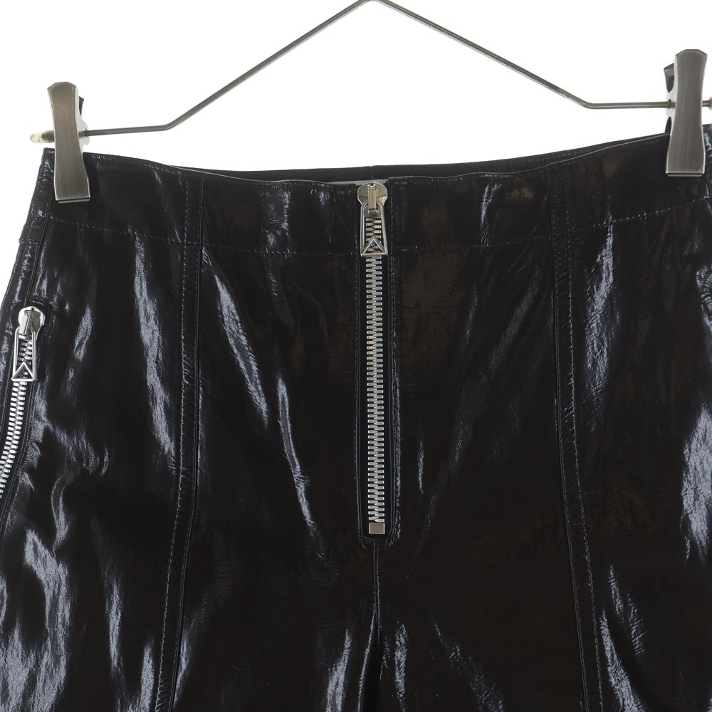 BOTTEGA VENETA(ボッテガヴェネタ) ZIPPED TROUSORES 683490 V1D20 ラムスキン ジップディティールパンツ レディース ブラウン