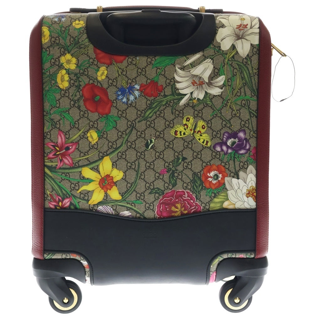 GUCCI(グッチ) GG FLORAL SUITCASE 451003 GGスプリーム フローラル総柄 キャリーケース マルチカラー レディース