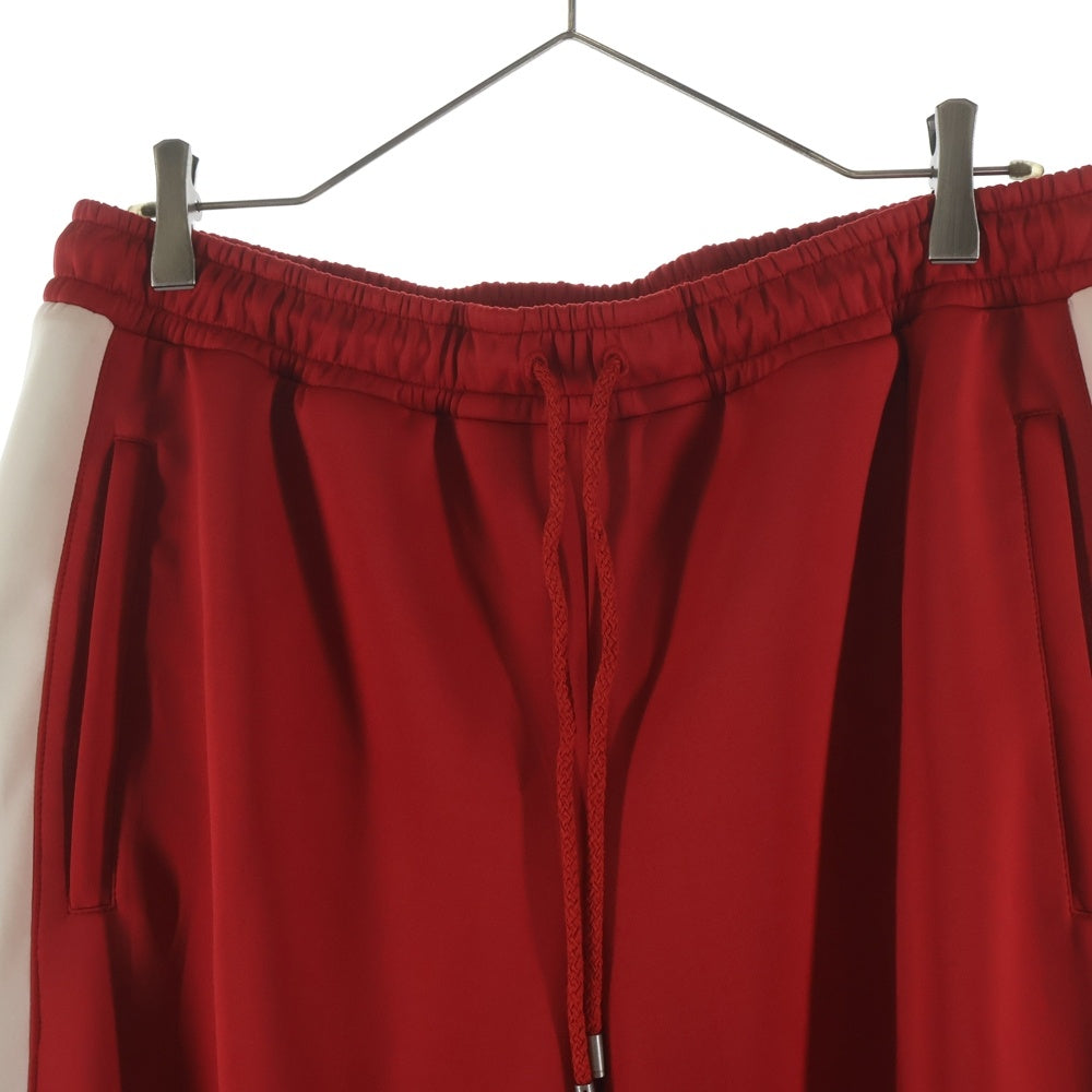 GUCCI(グッチ) Neoprene Track Webbed Pant 715190 XJETH サイドロゴ トラックパンツ レッド