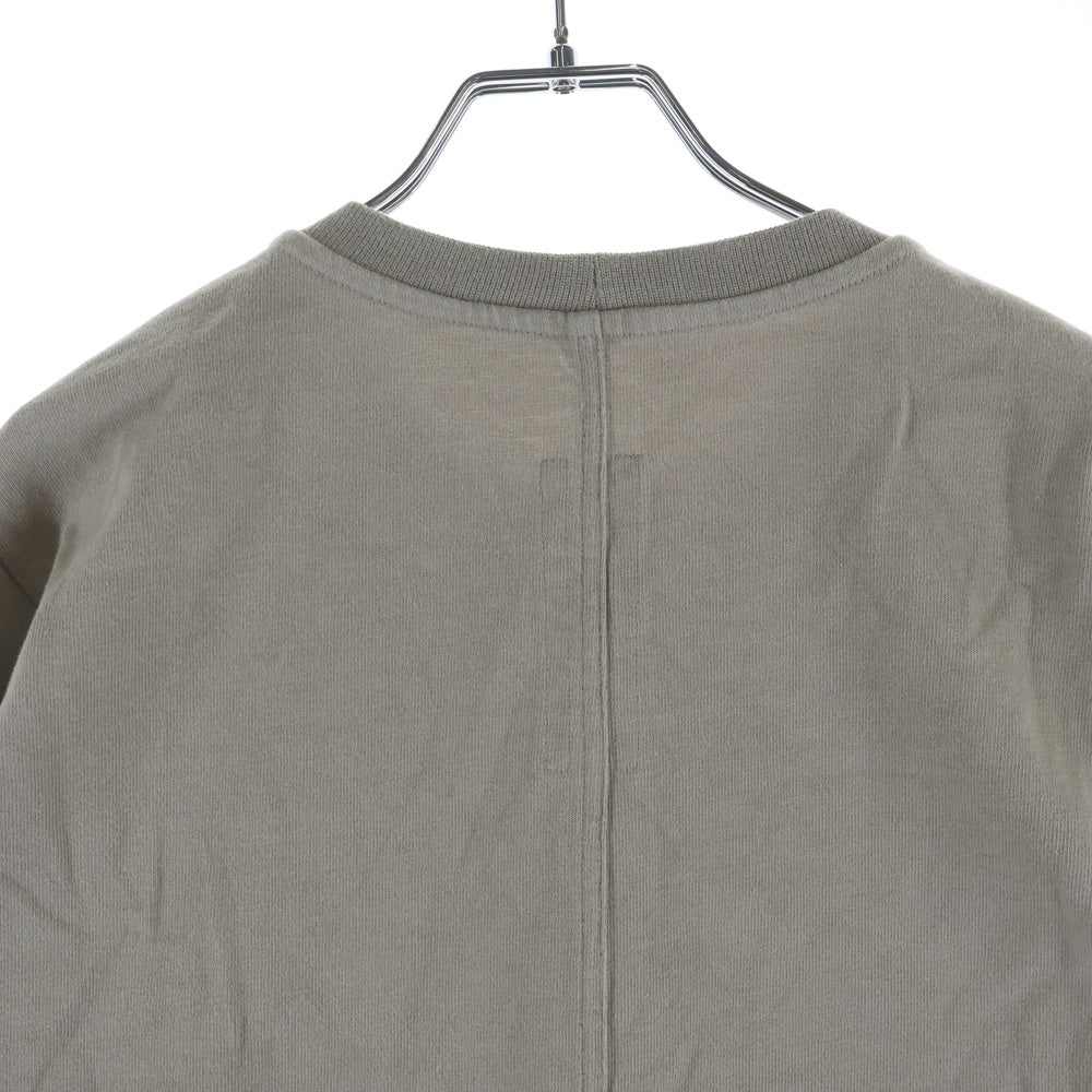 Rick Owens(リックオウエンス) 23AW LUXOR Crewneck Long Sleeve Tee クルーネック 長袖Tシャツ ロンT コットン グレー RU02C7277-BA