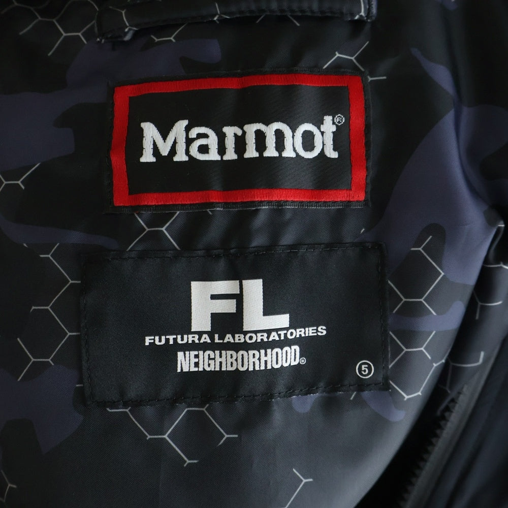NEIGHBORHOOD(ネイバーフッド) 21AW xFutura Laboratories xMarmot GORE-TEX Jacket ネイバーフッド フューチュラ マーモット ゴアテックス ジャケット ブラック TOMSJK81NH