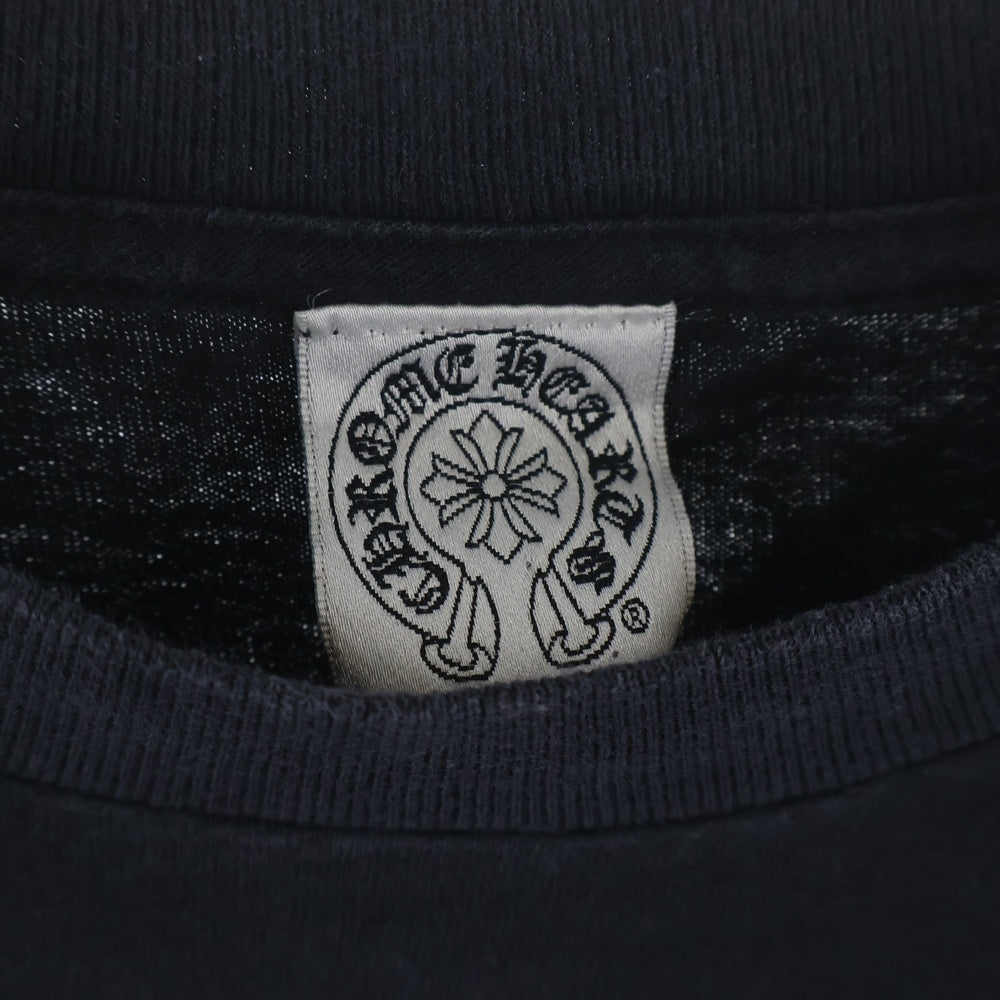 CHROME HEARTS(クロムハーツ) OLD Back Cemetery L/S オールドモデル バックセメタリー ホースシュープリントポケット ロングスリーブ 長袖Tシャツ 長袖カットソー ブラック