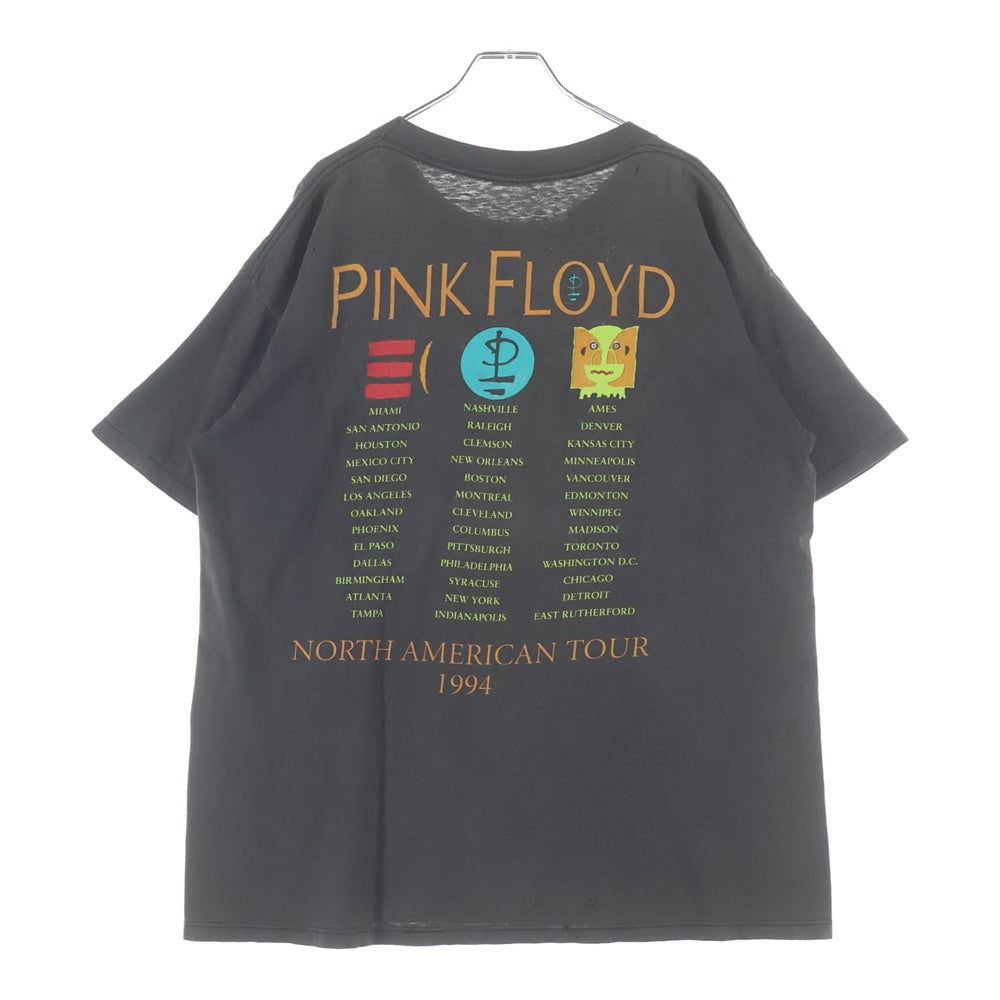 VINTAGE(ヴィンテージ) 90s PINK FOLYD 1994 NORTH AMERICAN TOUR ピンクフロイド バンド 半袖Tシャツ カットソー ブラック