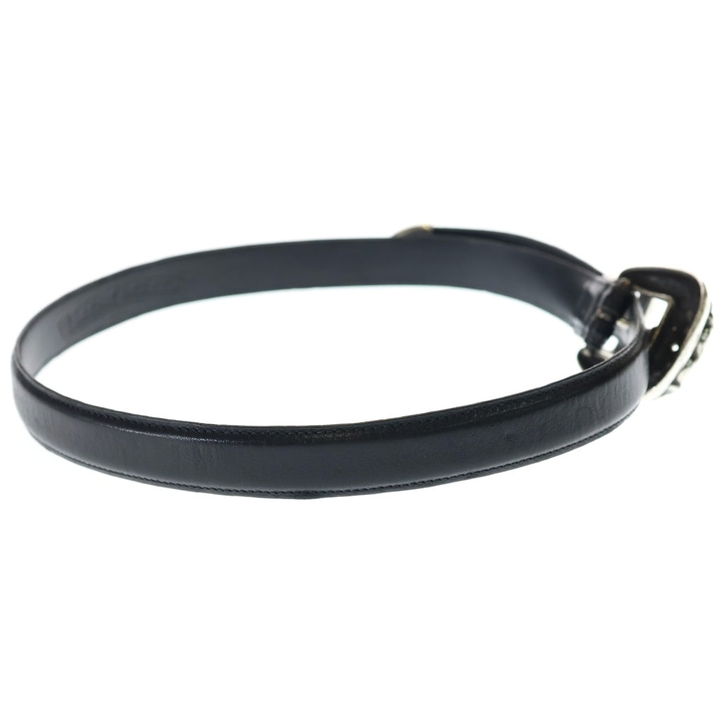 CHROME HEARTS(クロムハーツ) 3PC Leather Belt ケルティックタロン レザーベルト シルバー ブラック