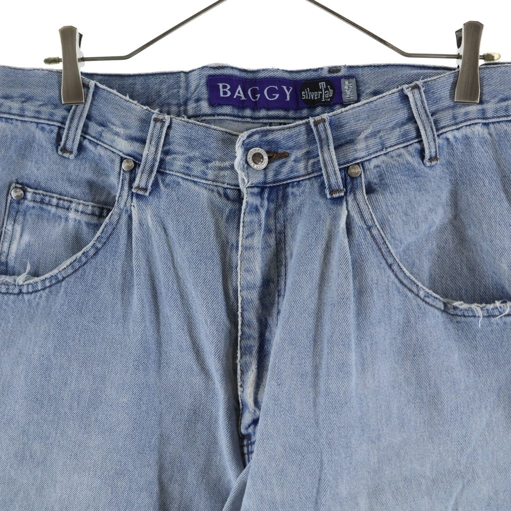 Levi's(リーバイス) 90s SILVER TAB BAGGY シルバータブ バギー デニムパンツ ジーンズ ジップフライ YKKジップ ボタン裏刻印無し ライトブルー 40561-0891