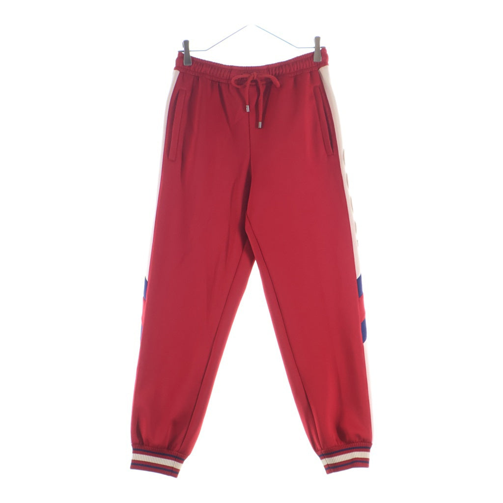 GUCCI グッチ Neoprene Track Webbed Pant サイドロゴ トラックパンツ レッド 715190 XJETH GUCCI(グッチ) Neoprene Track Webbed Pant 715190 XJETH サイドロゴ