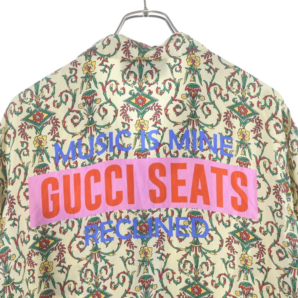 GUCCI(グッチ) GUCCI SEATS SS SHIRTS 676347 総柄開襟半袖シャツ マルチカラー